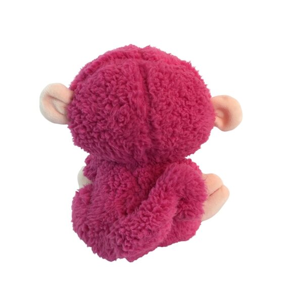 Inter-American Pink Monkey 9" Plush Stuffed Animal Toy Sherpa Fur Ape Chimpanzee - Picture 4 of 9